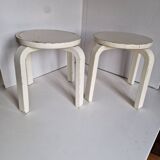 Set of 2 children's stools in Aalto Alvar style