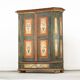 Painted Folk Art Bridal Cabinet