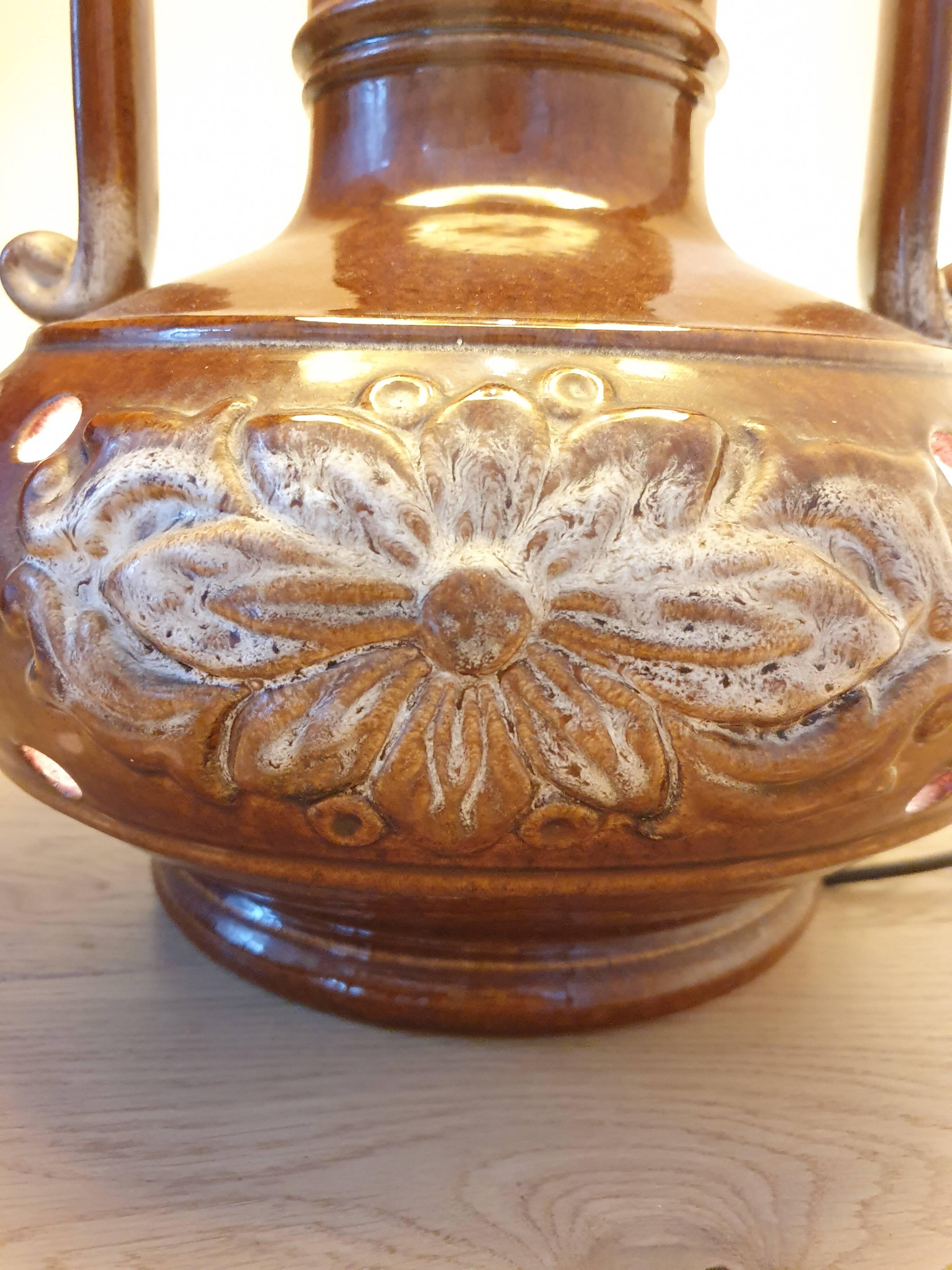 70's ceramic floor lamp