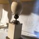 Pair of egg lamps in Hollywood Regency style