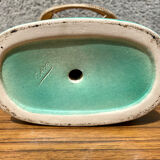 Table lamp in art ceramic Bordeaux