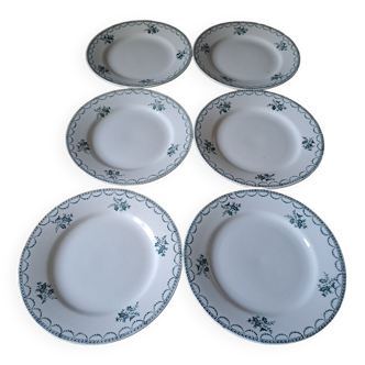Suite of 6 flat plates