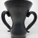 Jean Austruy Black Ceramic Ear Vase French 1950s Vintage