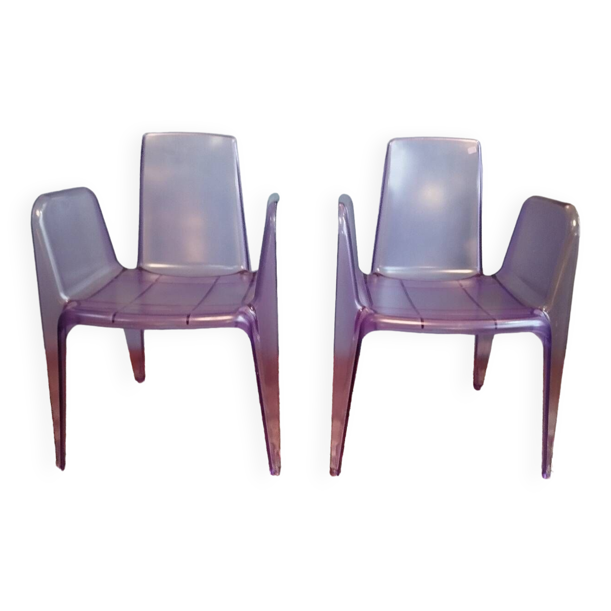 Pair of Bella rifatta designer chairs