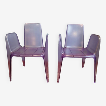 Pair of Bella rifatta designer chairs