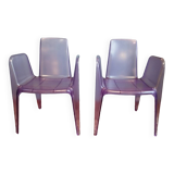 Pair of Bella rifatta designer chairs