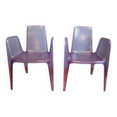 Pair of Bella rifatta designer chairs