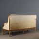 Antique neoclassical canapé in carved wood, Italy, 19th century.