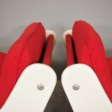 Red armchairs from the 70s