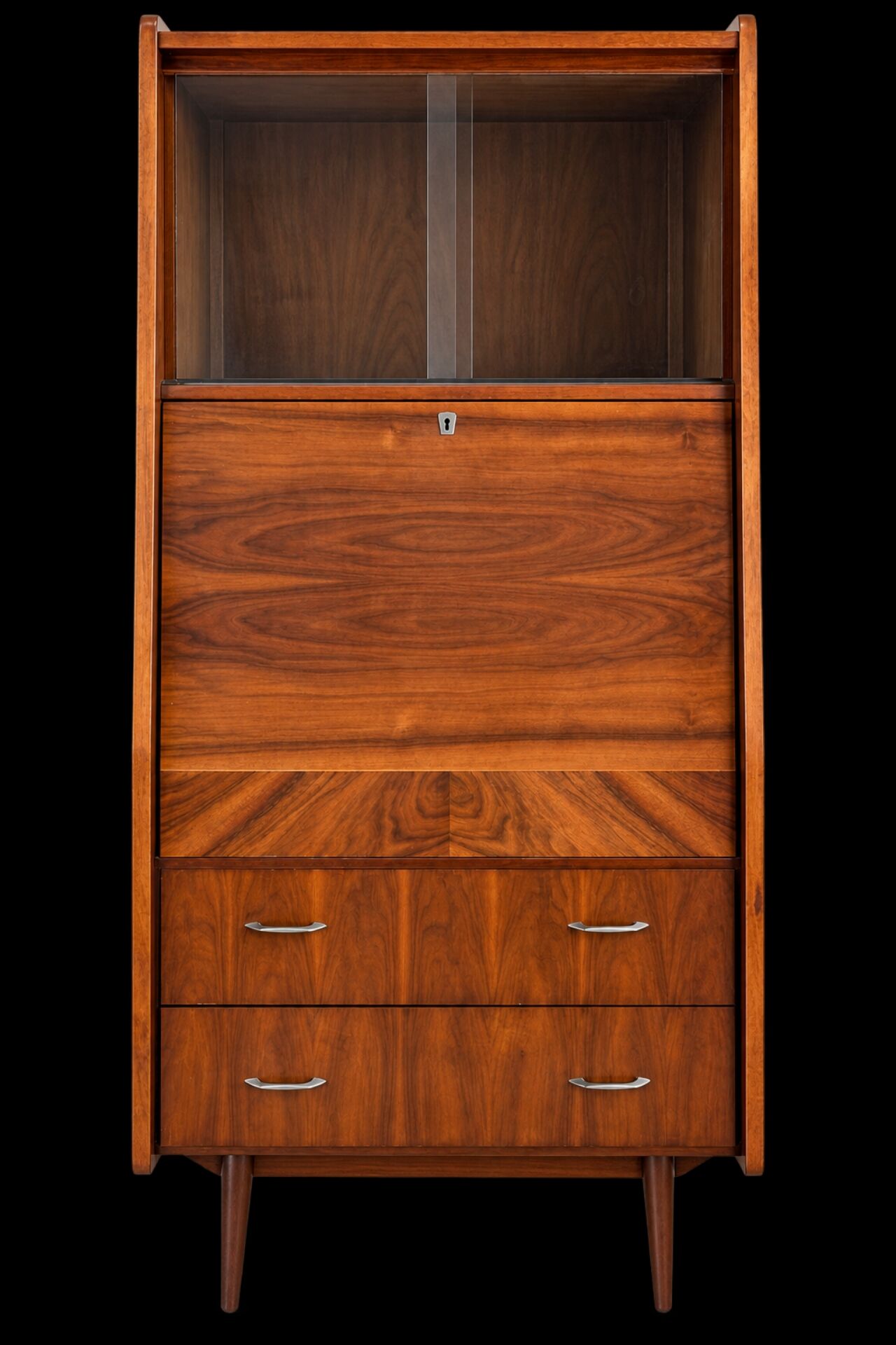 Secretary desk library, 1960s Scandinavian style.