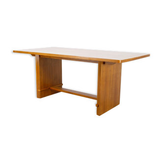 English Art Deco Cherry Dining Table