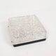 Vintage ice glass flush mount light by ERCO