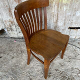 Vintage 1930s Solid Oak Office Chair