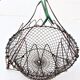 Vintage folding salad basket convertible into a fruit/egg cup ... with its green handles