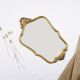 Authentic old resin mirror, gilded by hand