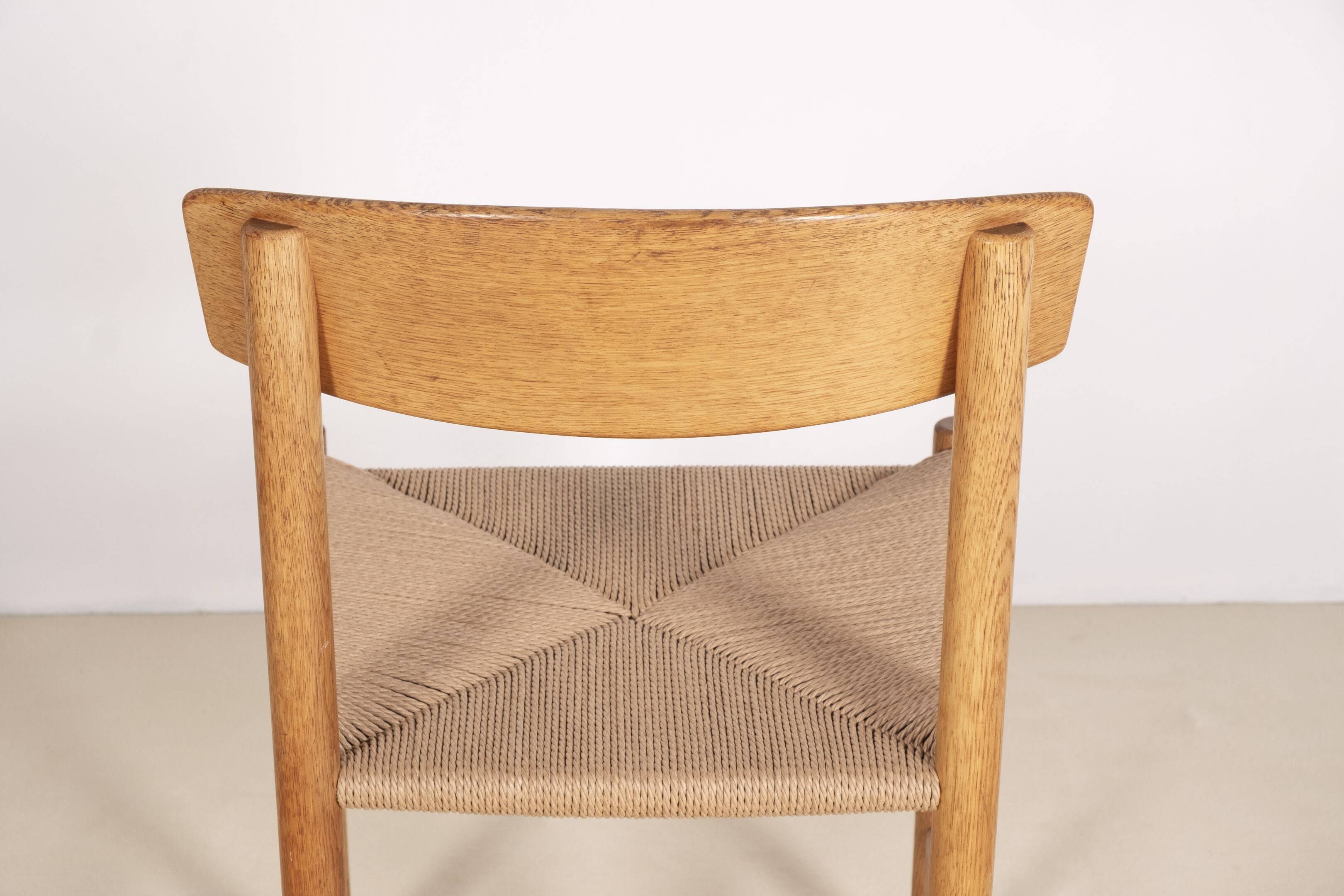 6x Børge Mogensen J39 in Oak, 1980s FDB Møbler, Denmark