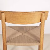 6x Børge Mogensen J39 in Oak, 1980s FDB Møbler, Denmark