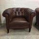 Paire de fauteuils cuir