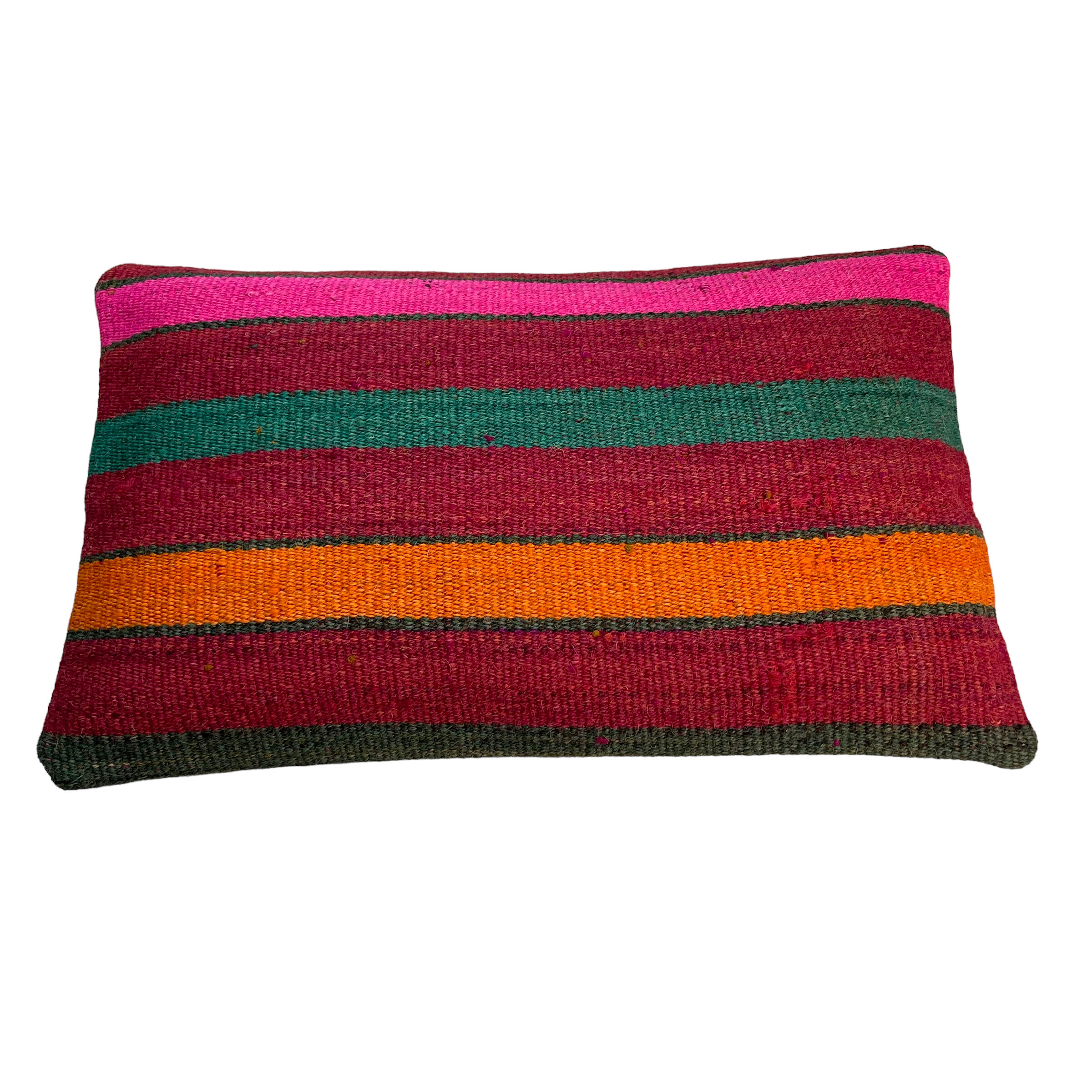 Vintage turkish kilim cushion cover, 30 x 50 cm