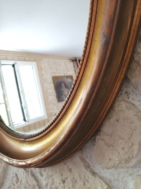 Miroir ancien ovale 68x79cm