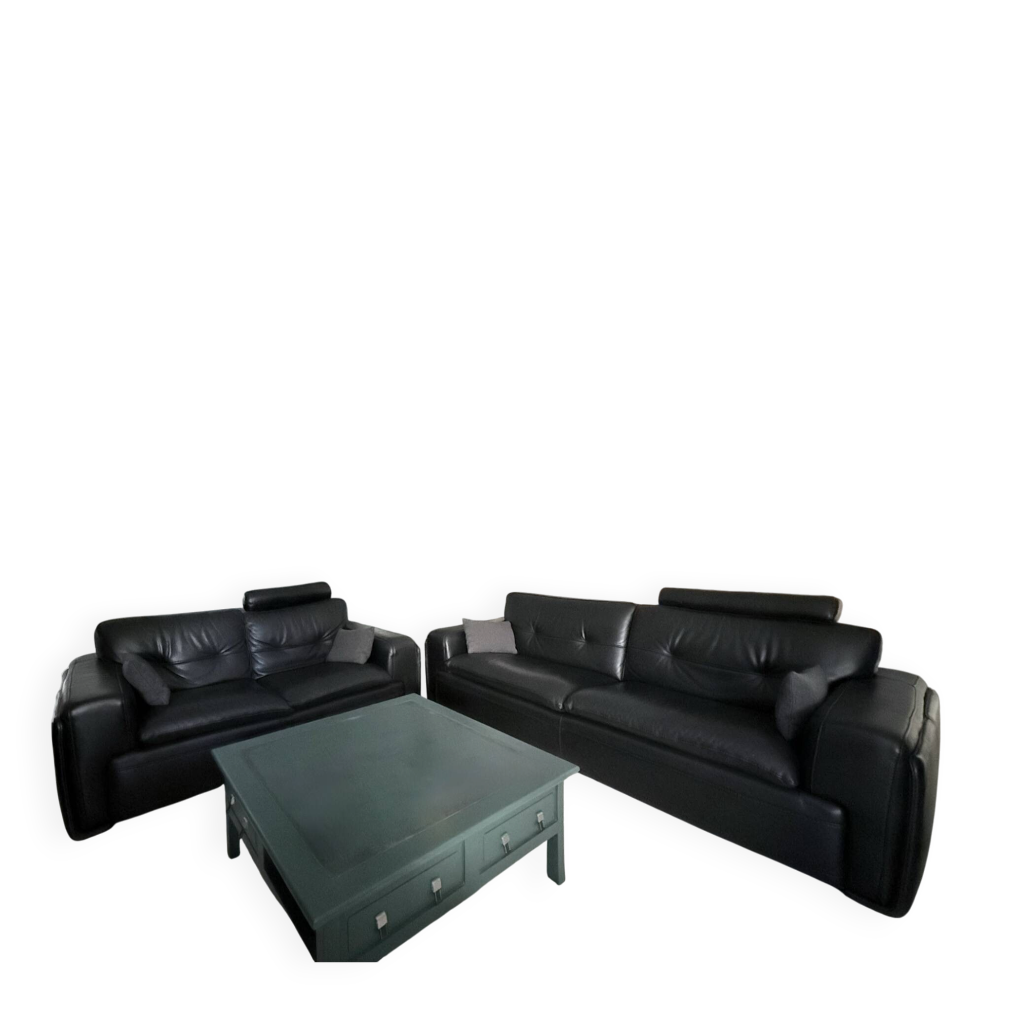 Leather living room set