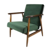 Fauteuil vintage vert, années 1970