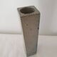 Vase carré en céramique grès signé Jean Claude Monange