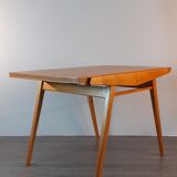 Extendable table in ash by Drevotex, vintage Czechoslovak 1950s