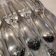 12 silver-plated table forks by goldsmith Ravinet Art Nouveau