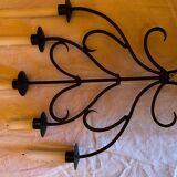 Metal heart candle holder 5 candles