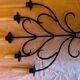 Metal heart candle holder 5 candles