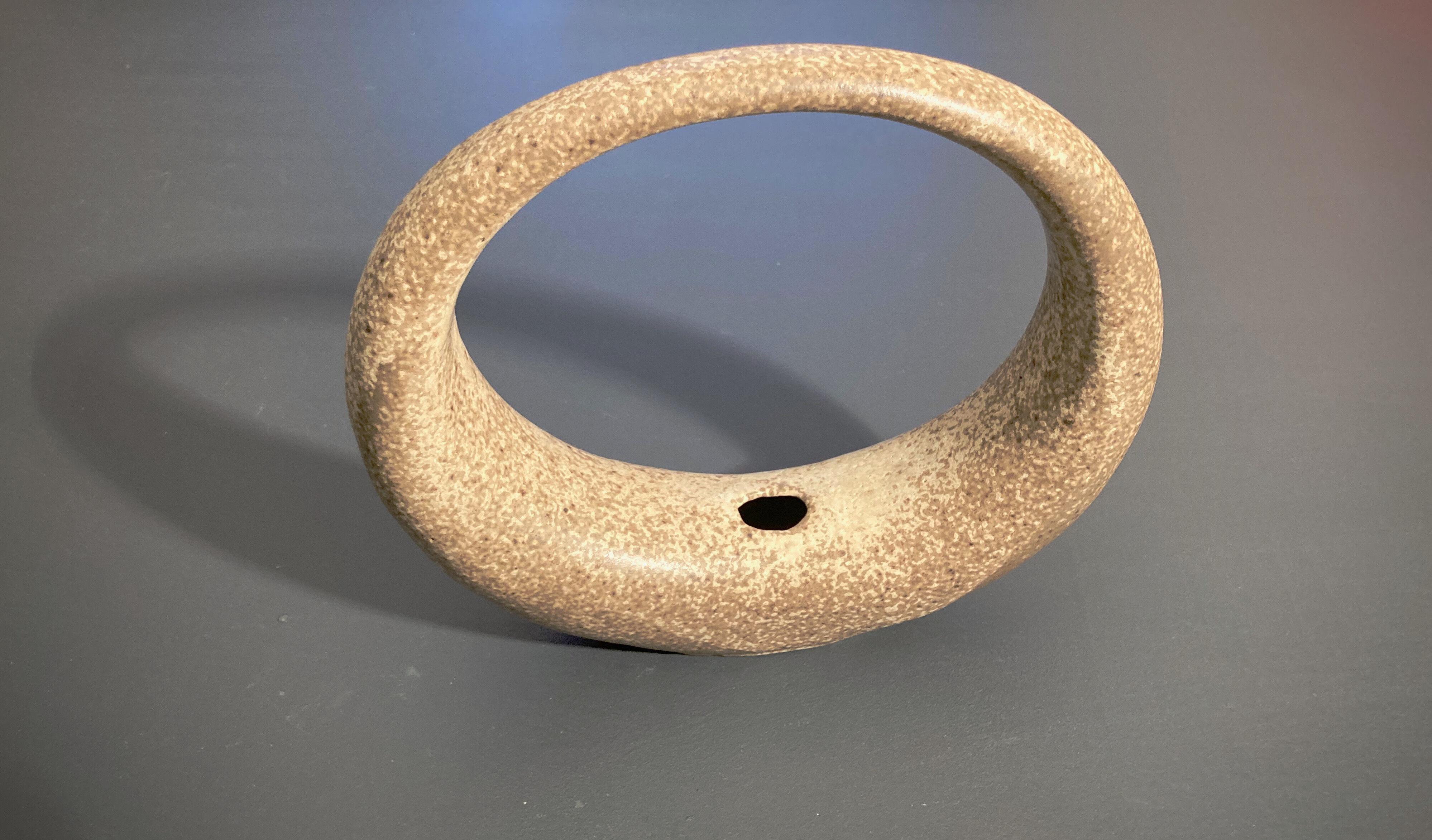 Vintage stoneware soliflore ring