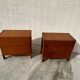 Paire de commodes vintage en bois