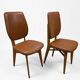Paire de chaises vintage des années 60