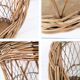 Panier Vintage Panier en osier Panier à linge Panier de rangement Mid Centu