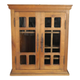 Vitrine de metier ancienne en bois de noyer XXème