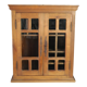 Antique walnut display cabinet from the 20th century.