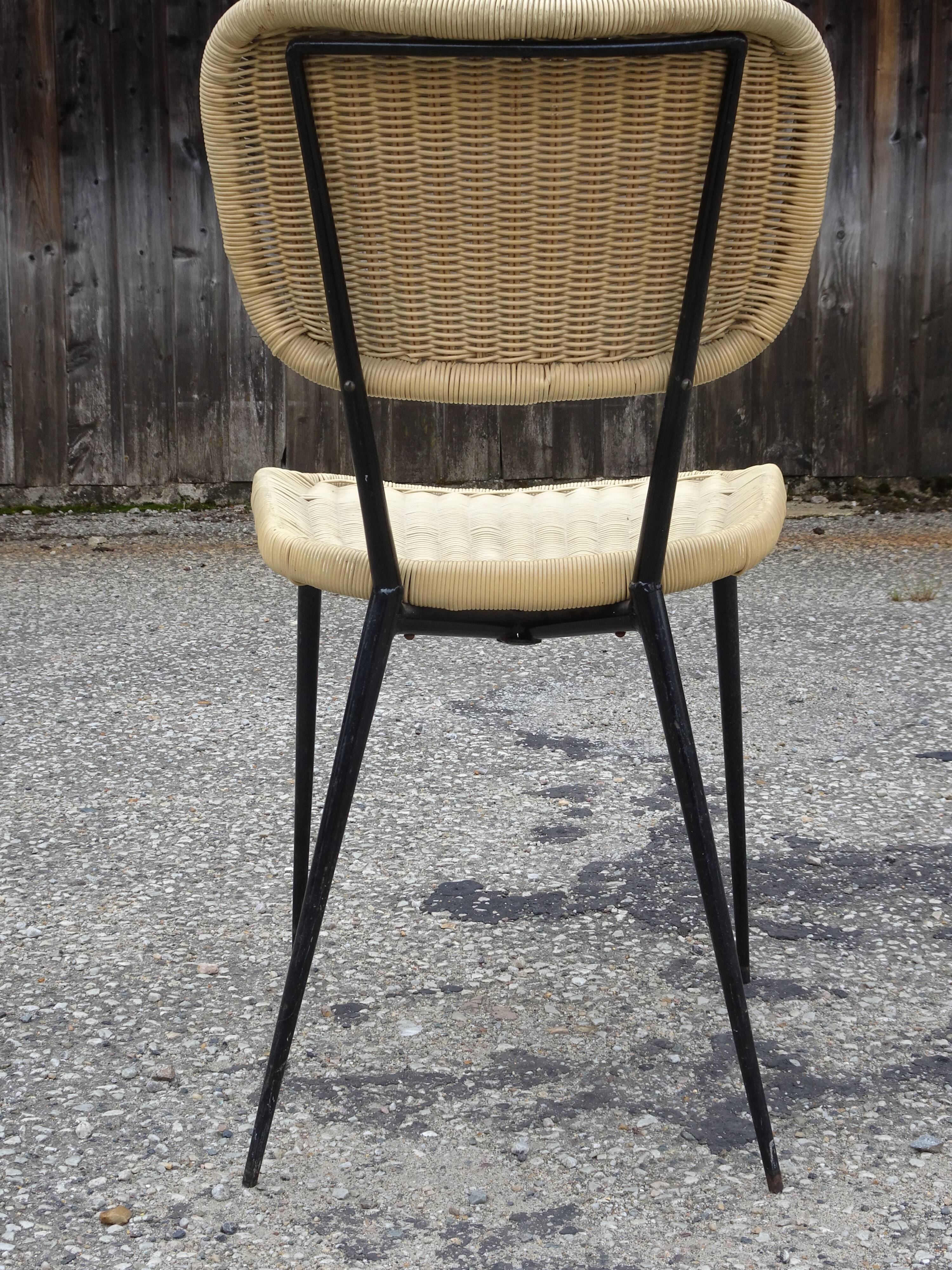 Chair model France, creation and edition Rougier around 1956.