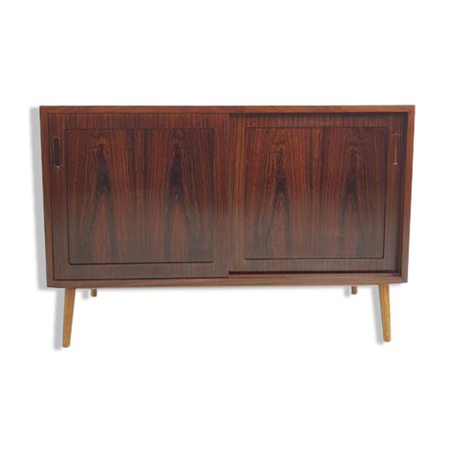 Danish vintage furniture with rosewood sliding doors Hundevad