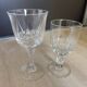 Set of 6 large stemmed glasses + 8 small Cristal d'Arques Water & Wine 1970