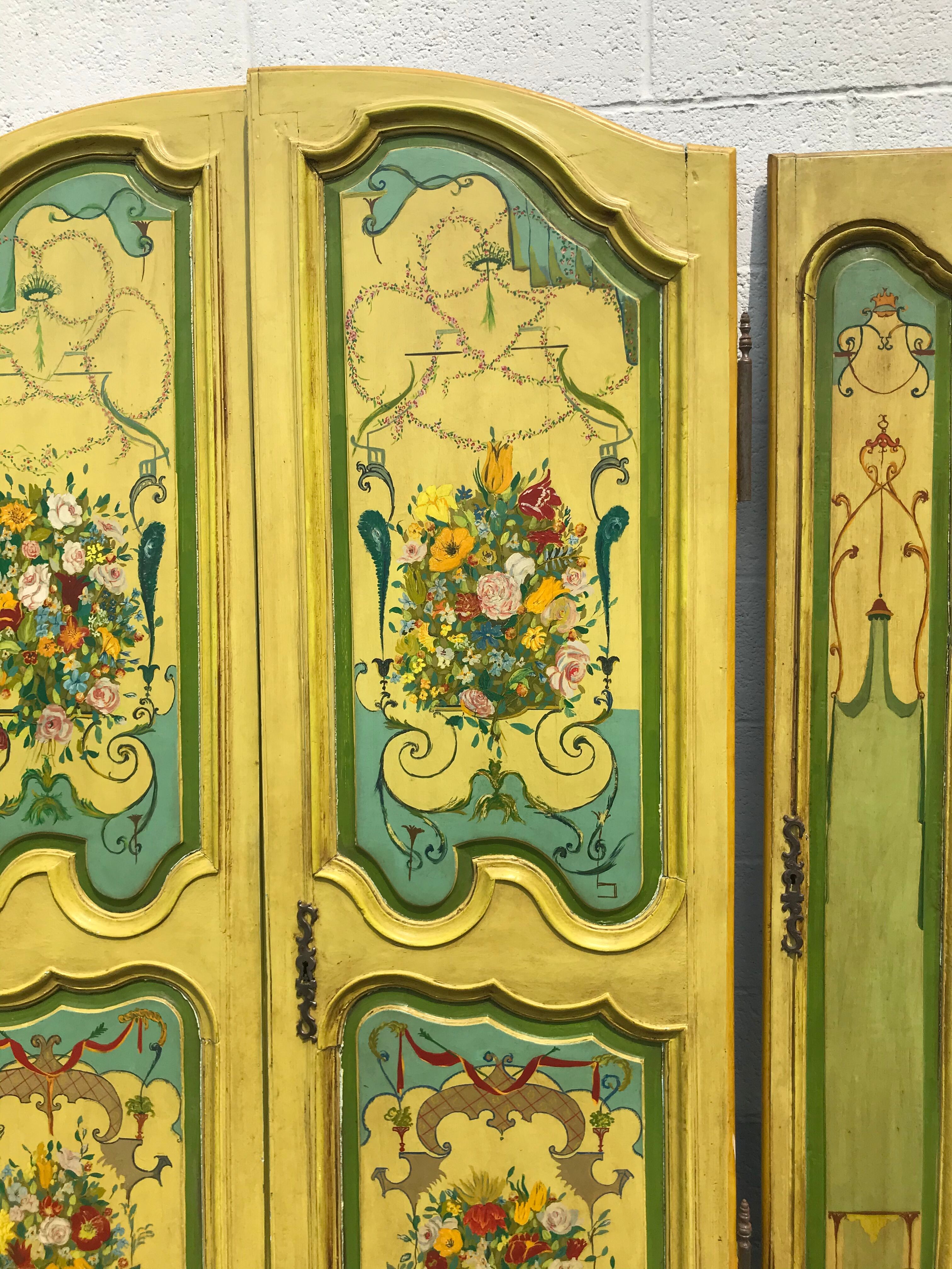 Series of four old closet doors
