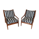 Paire de fauteuils scandinaves années 50-60