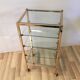 70s glass shelf
