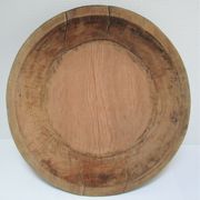 Plat bois massif patiné art populaire vintage