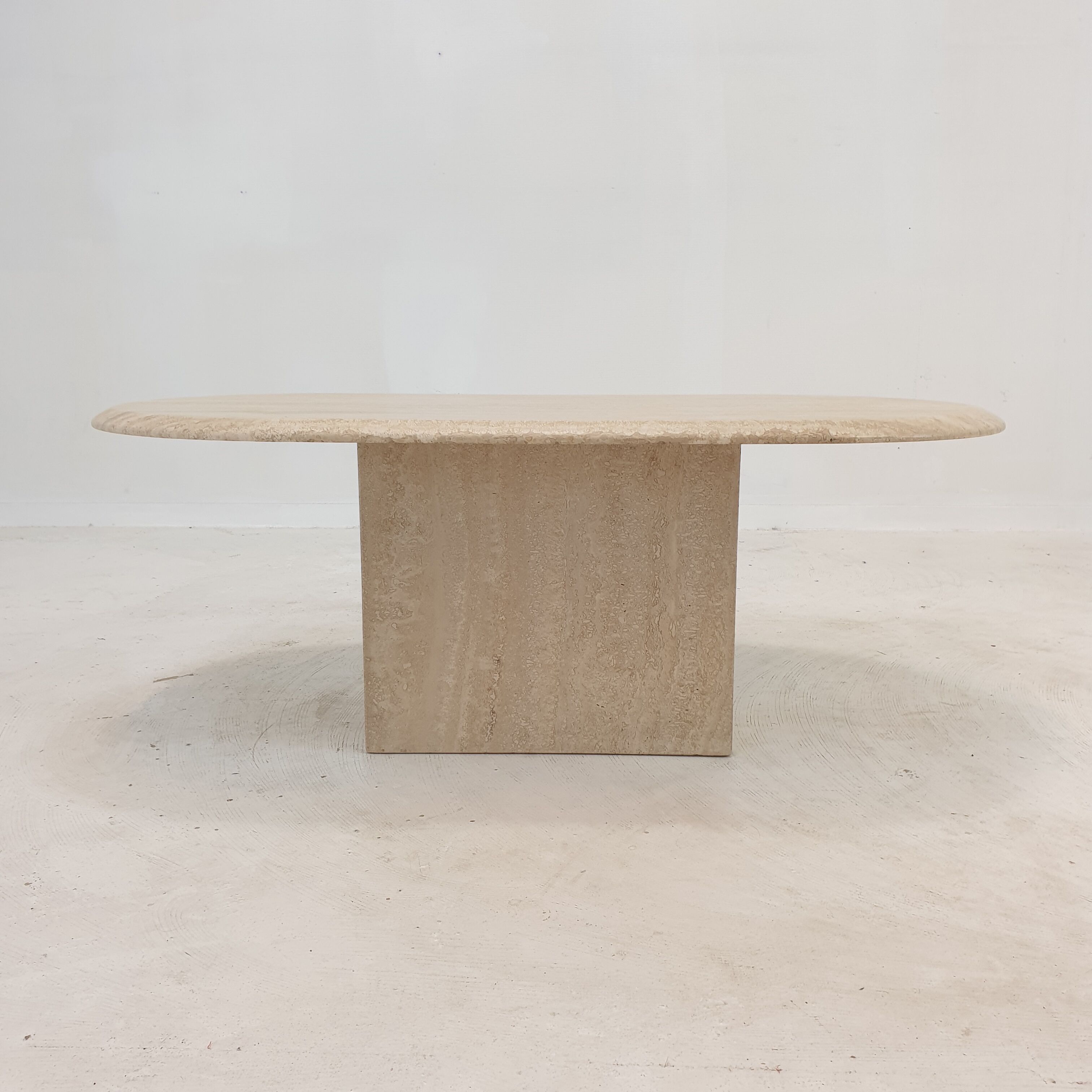 Italian Travertine Coffee Table, 1980's