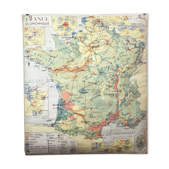 Affiche école France économique et physique