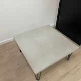 Polished concrete coffee table