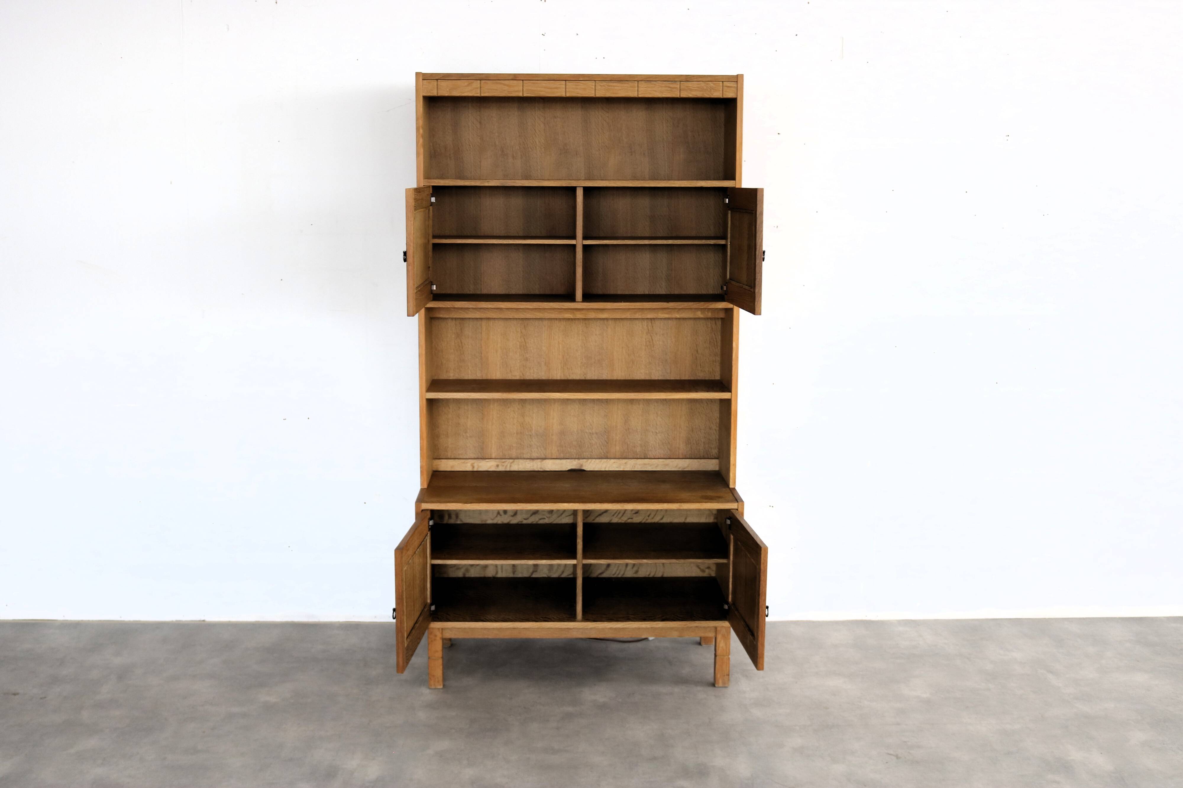 brutalist bookcase | wall cabinet | oak | 60s | Danish (2)