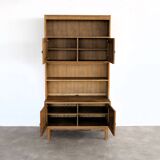 brutalist bookcase | wall cabinet | oak | 60s | Danish (2)