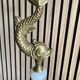 Lampadaire candélabre néo-classique en laiton doré et onyx — Style Flo